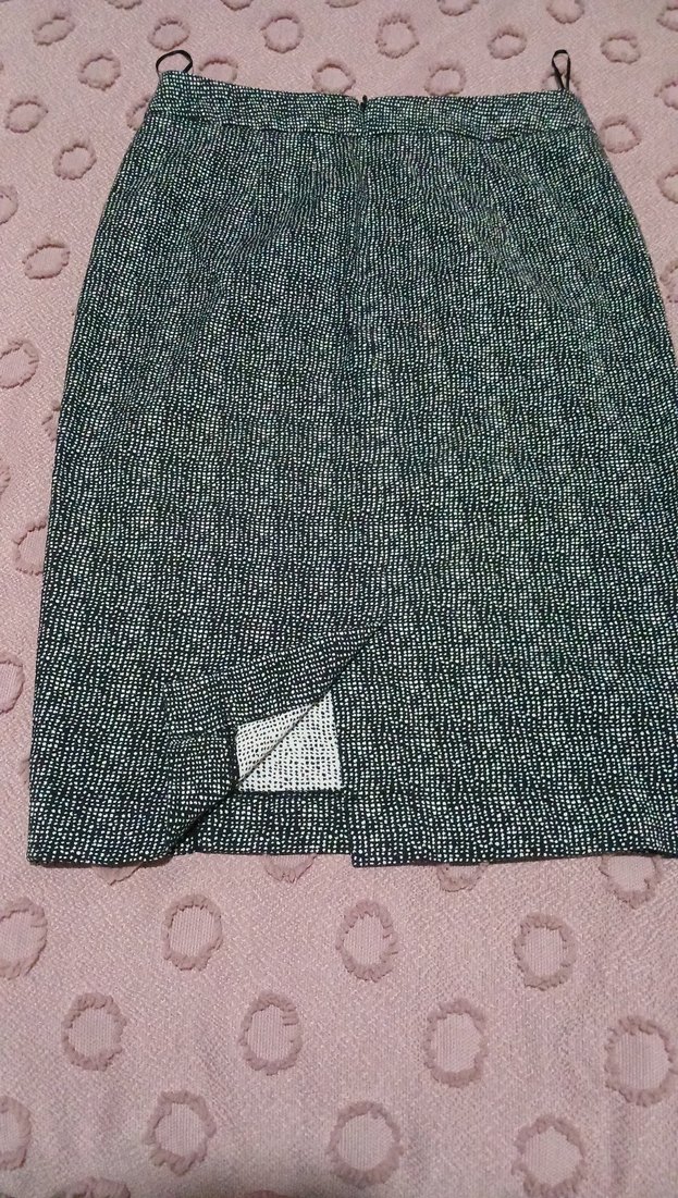 Gri Örgü Kadın Uzun Kalem Etek - Görsel 2