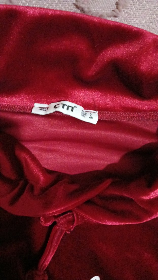 Bordo Parlak Kadın Sweatshirt SoChic! - Görsel 3