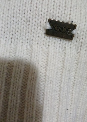 Kadın Beyaz Triko Boğazlı Kazak - Görsel 3