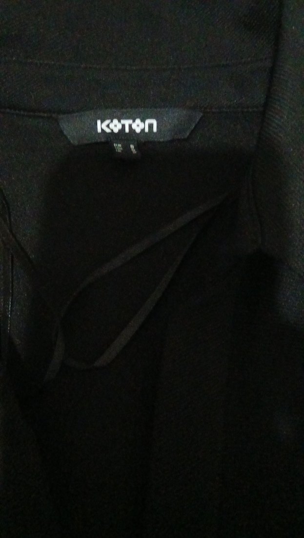 Düğmeli Siyah Uzun elbise - Görsel 5