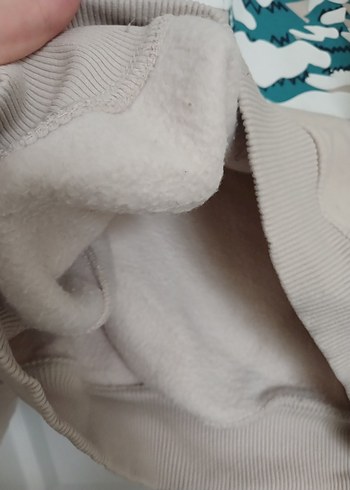 l Beden Bej Baskılı Kadın Sweatshirt