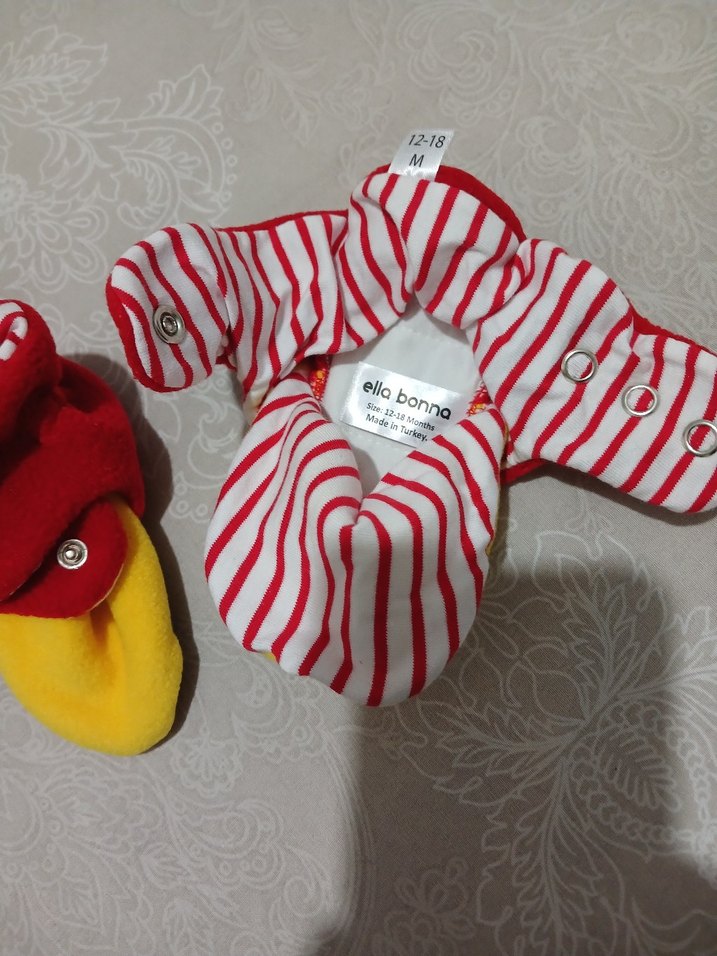 Düğmeli Erkek Bebek Ev Ayakkabısı - Görsel 3