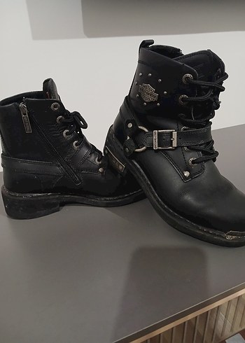 Harley Davidson Harley Davidson Siyah Deri Biker Bot