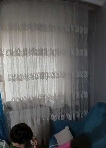 Beyaz Düz Desensiz Perde - Görsel 4