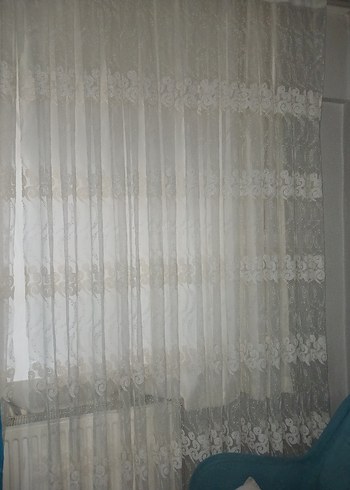 Beyaz Düz Desensiz Perde - Görsel 2