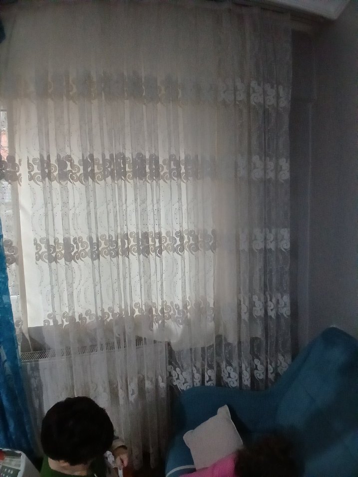 Beyaz Düz Desensiz Perde - Görsel 4