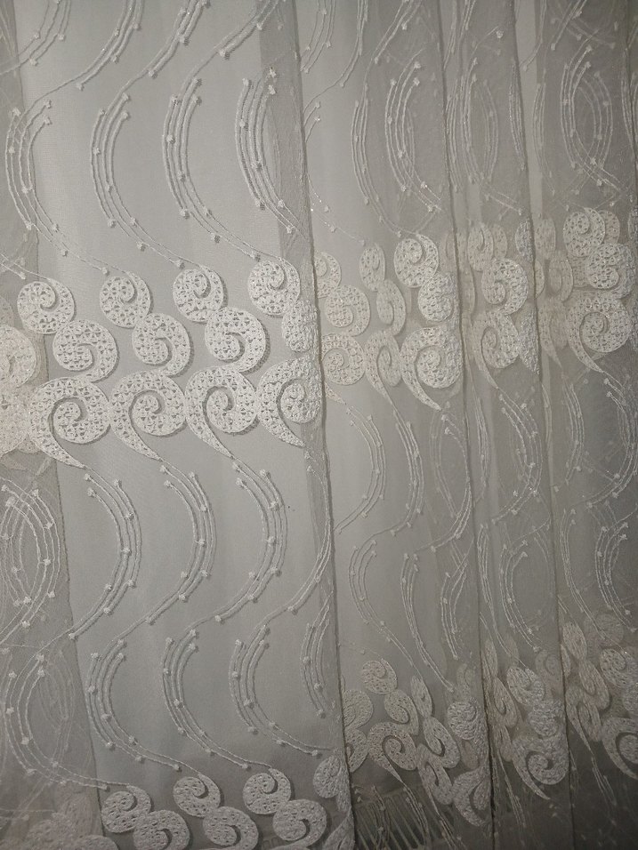 Beyaz Düz Desensiz Perde - Görsel 3