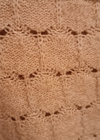 Bej Kadın Triko Kazak, Bisiklet Yaka, Rahat Kesim - Görsel 6