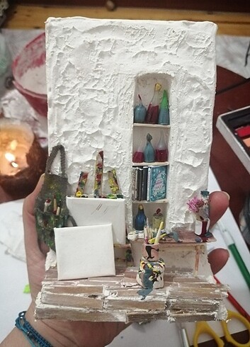  Beden Miniature diorama /sanat stüdyo 