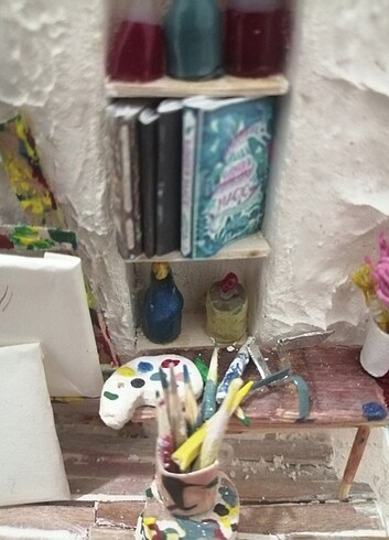 Beden çeşitli Renk Miniature diorama /sanat stüdyo 