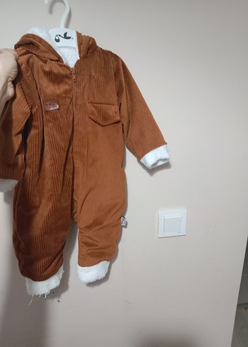 Kahverengi Kürklü Bebek Tulumu - Görsel 2
