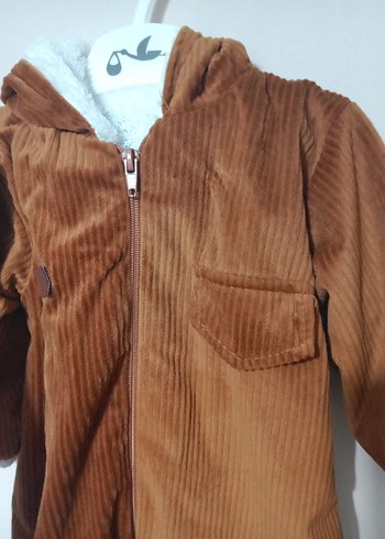 Kahverengi Kürklü Bebek Tulumu - Görsel 3