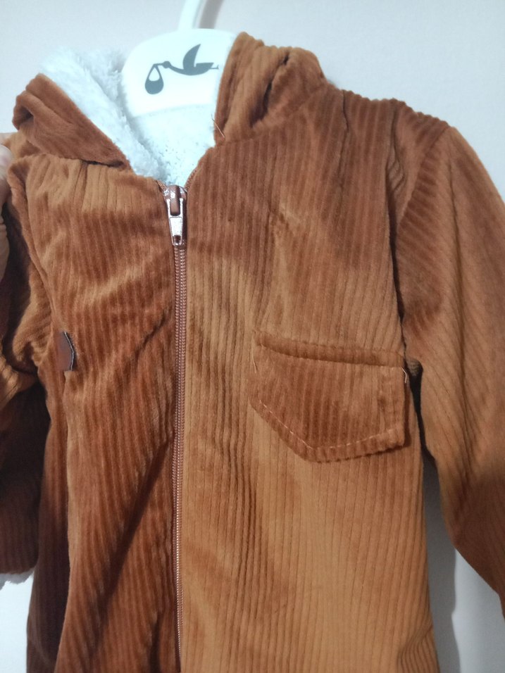 Kahverengi Kürklü Bebek Tulumu - Görsel 3