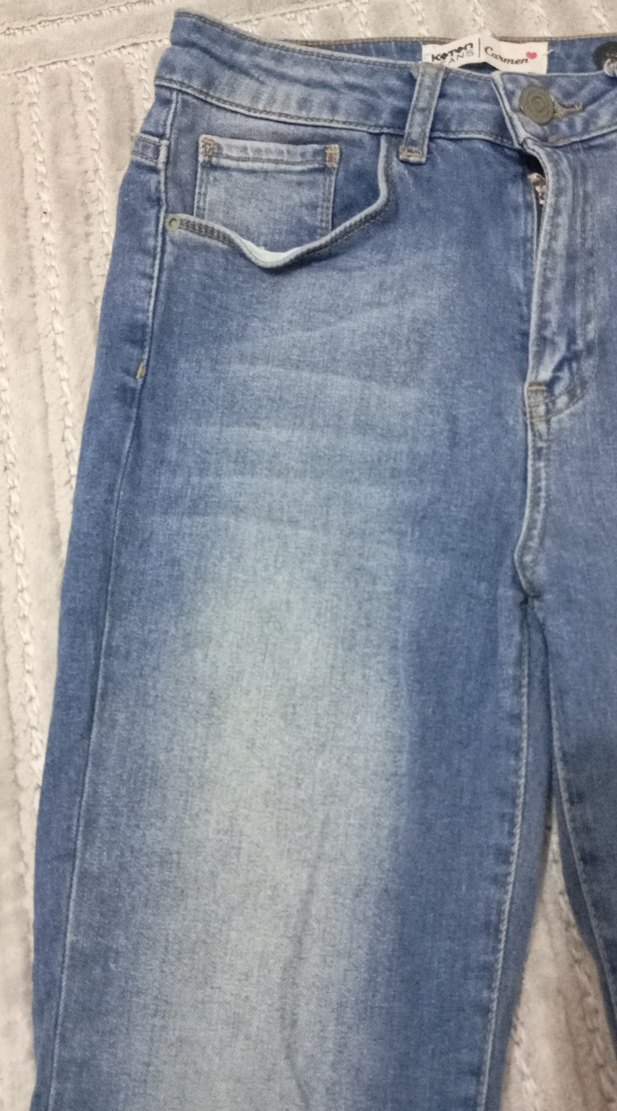 Mavi Normal Kesim Kadın Denim Pantolon - Görsel 3