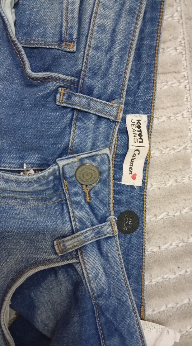 Mavi Normal Kesim Kadın Denim Pantolon - Görsel 2