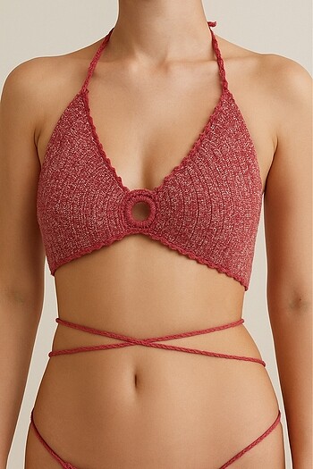 Bikini üstü crop