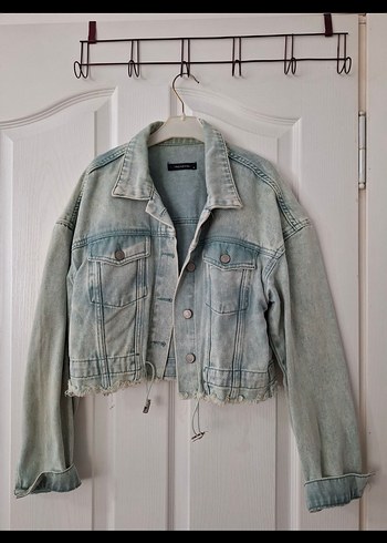 Kadın Denim Ceket Düğmeli