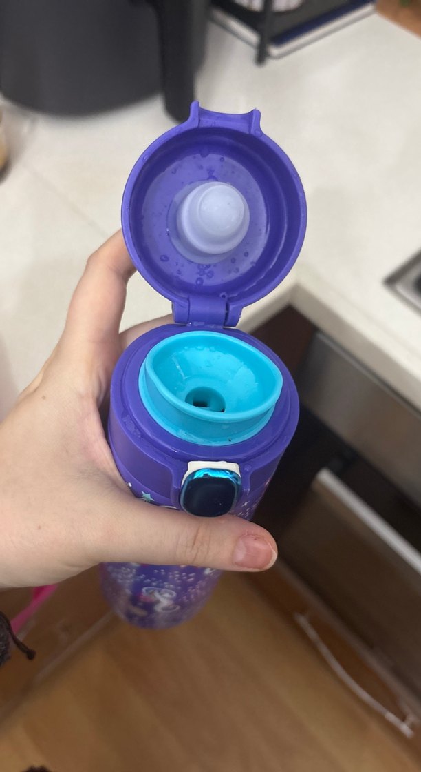 Mor Çocuk Termos Şişesi Unicorn Desenli - Görsel 3