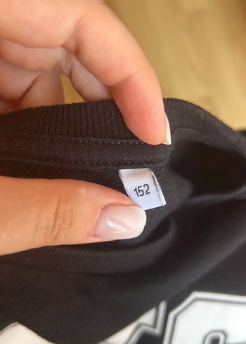 C&A Siyah NYC Baskılı Kadın Sweatshirt