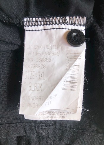 46 Beden siyah Renk Xside Gömlek
