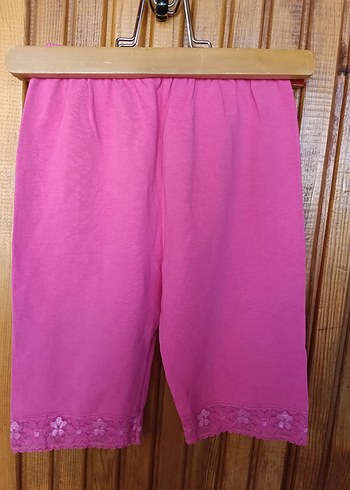 Dantelli Pembe Kız Tayt - Görsel 4