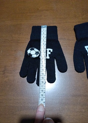 Renkli Baskılı Siyah Erkek Eldiven - Görsel 3