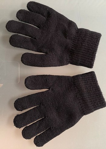 Renkli Baskılı Siyah Erkek Eldiven - Görsel 2