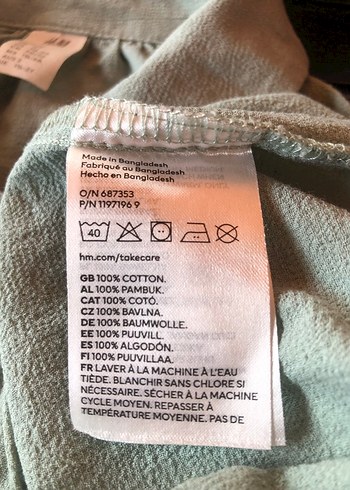 H&M kız çocuk gömlek - Görsel 4