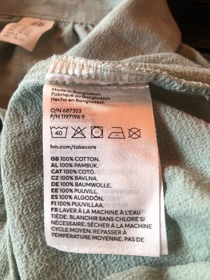 H&M kız çocuk gömlek - Görsel 4