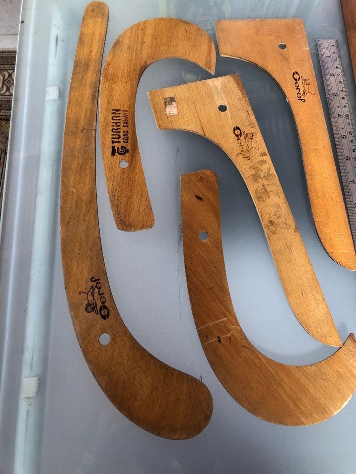 ahşap riga cetvel seti - Görsel 3