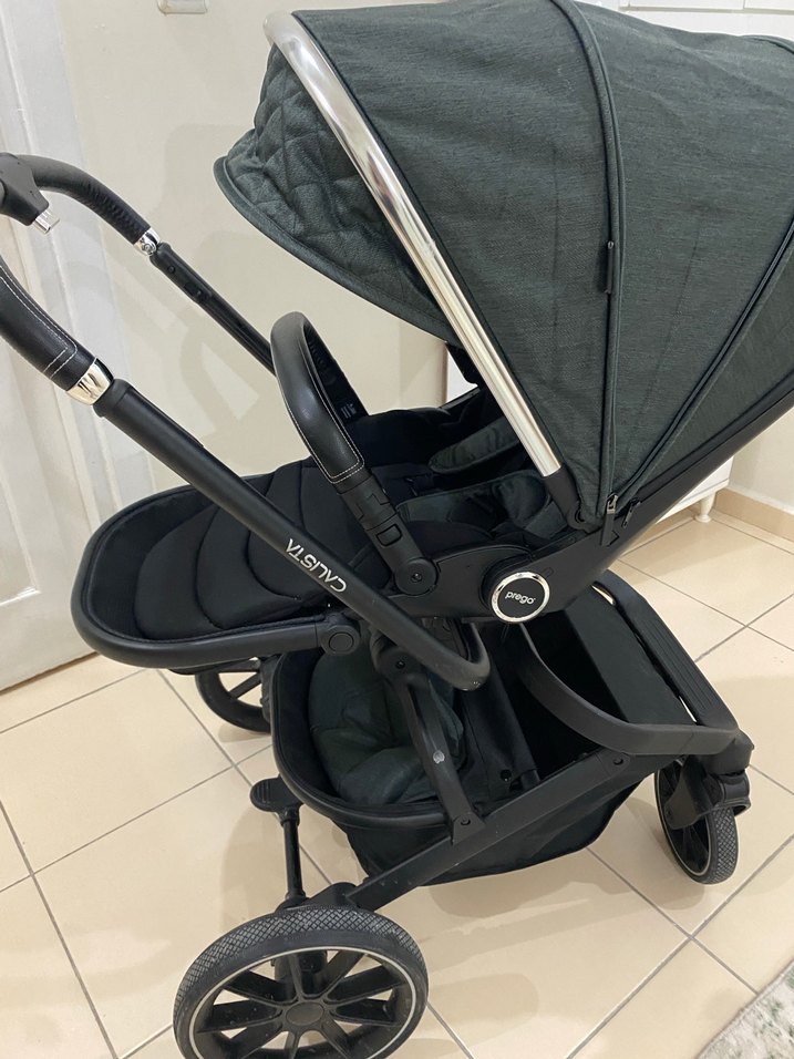 Siyah ve Gri Bebek Arabası - Görsel 3