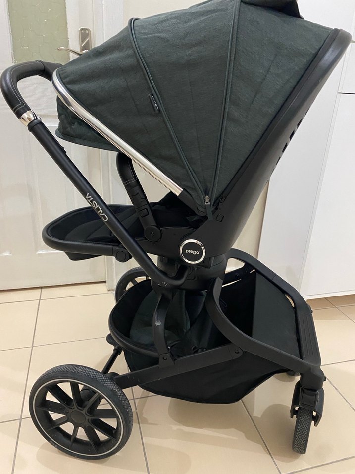Siyah ve Gri Bebek Arabası - Görsel 2