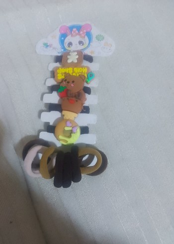 Renkli Elastik Çocuk Saç Tokası Seti - Görsel 2