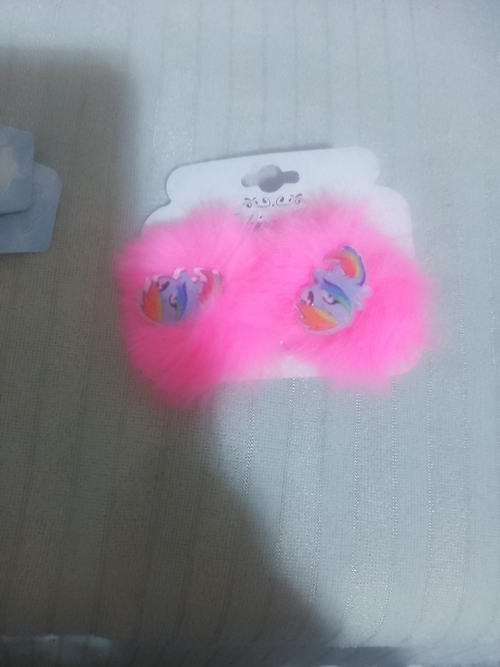 Renkli Gökkuşağı Desenli Elastik Çocuk Toka - Görsel 2