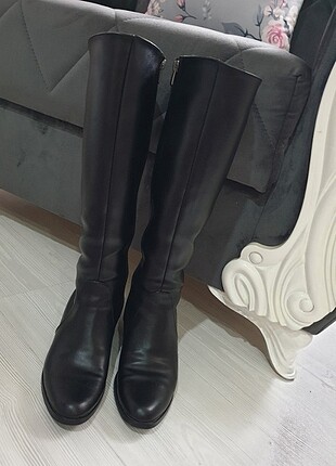 Fox Shoes#çizme#diz altı#kadın#37#topuklu#siyah
