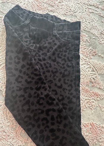 Kız Çocuk Siyah Leopar Desenli Tayt - Görsel 10