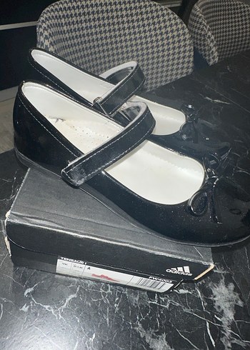 Kız Çocuk Siyah Rugan Tokalı Babet - Görsel 11