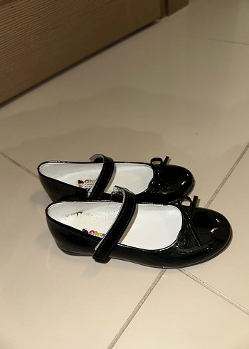 Kız Çocuk Siyah Rugan Tokalı Babet - Görsel 7