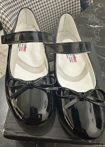 Kız Çocuk Siyah Rugan Tokalı Babet - Görsel 8