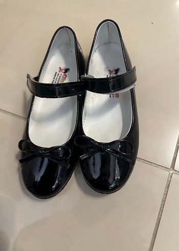 Kız Çocuk Siyah Rugan Tokalı Babet - Görsel 2