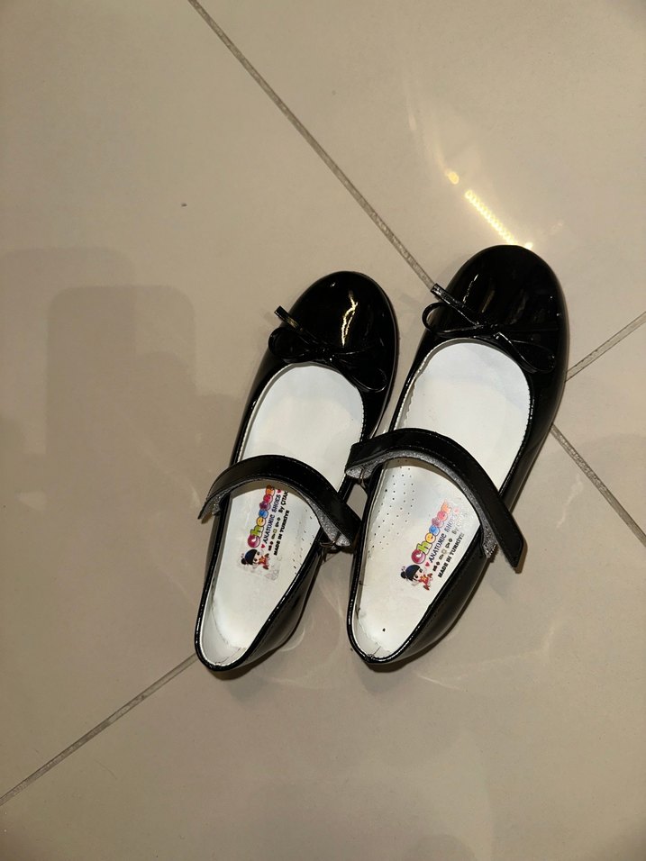 Kız Çocuk Siyah Rugan Tokalı Babet - Görsel 5