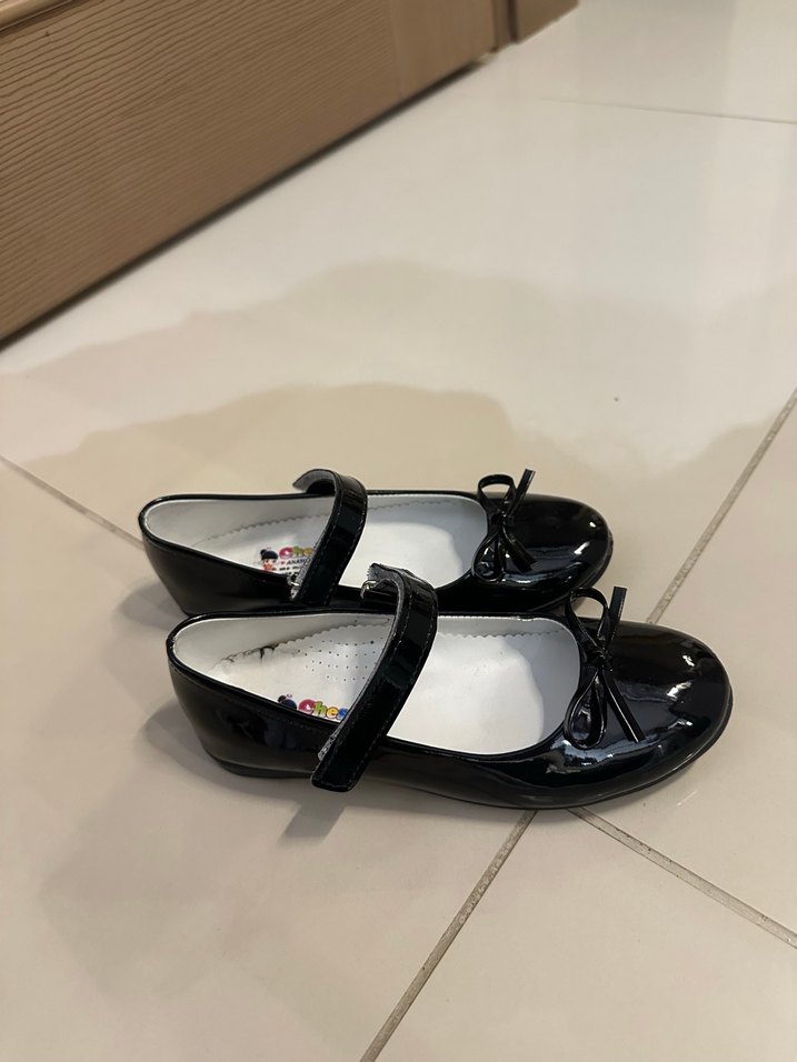 Kız Çocuk Siyah Rugan Tokalı Babet - Görsel 4