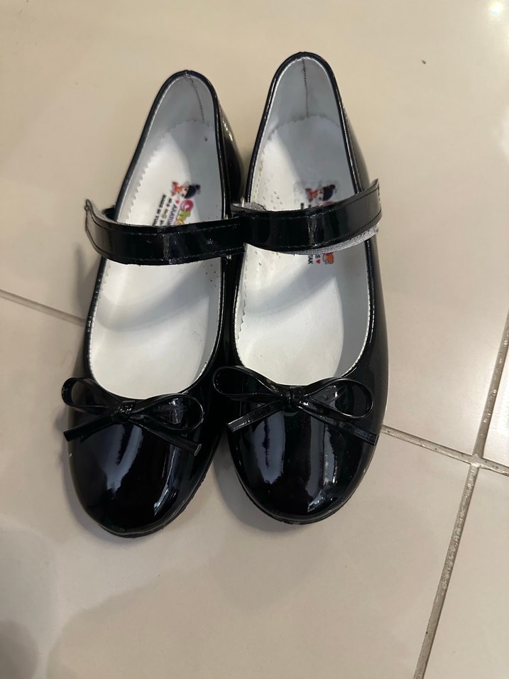 Kız Çocuk Siyah Rugan Tokalı Babet - Görsel 2