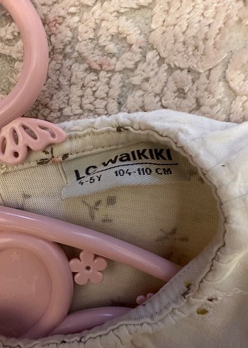 Dantel Yaka Çiçek Desenli Kız Bluzu - Görsel 4