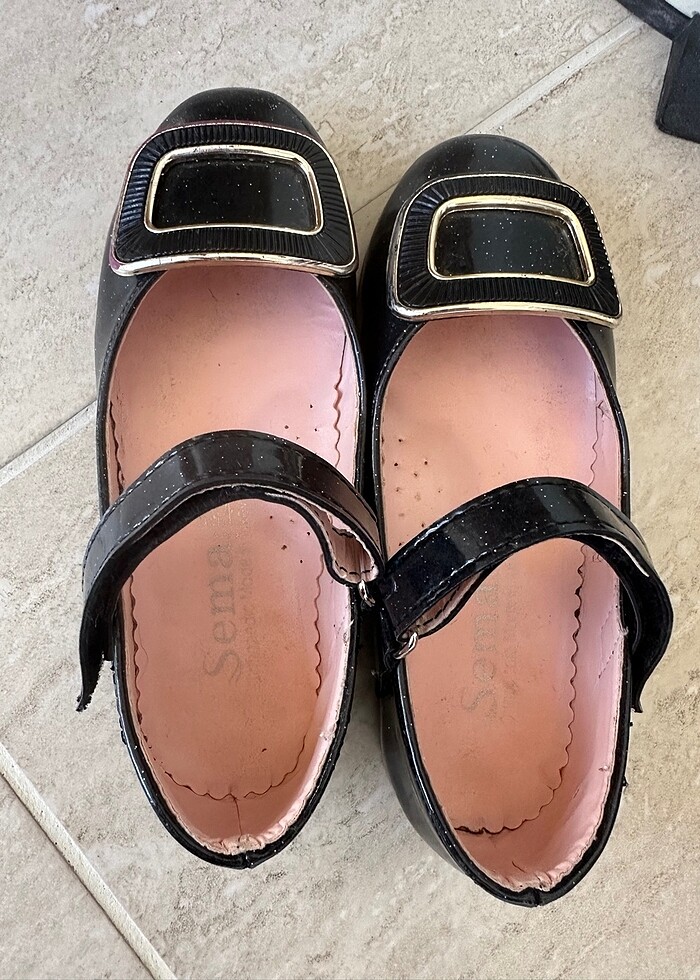 Siyah kız çocuk babet - Görsel 2