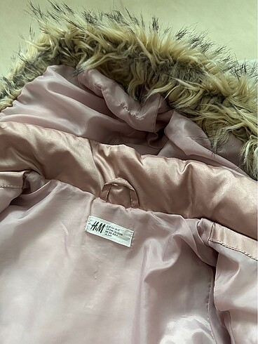 4 Yaş Beden pembe Renk H&M Gül kurusu kız çocuk mont/kaban