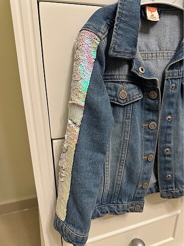 Koton kız çocuk kot ceket - Görsel 2