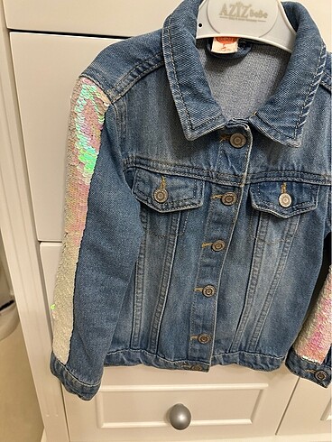 Koton kız çocuk kot ceket - Görsel 4