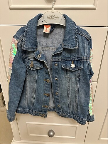 Koton kız çocuk kot ceket - Görsel 9