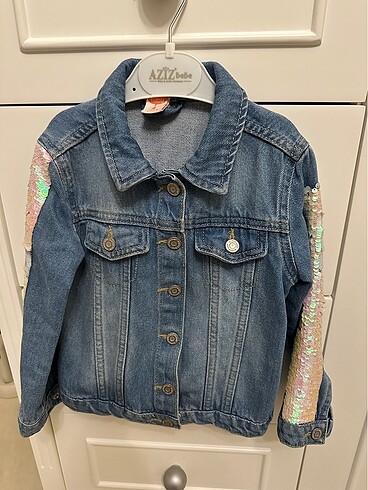 Koton kız çocuk kot ceket - Görsel 6